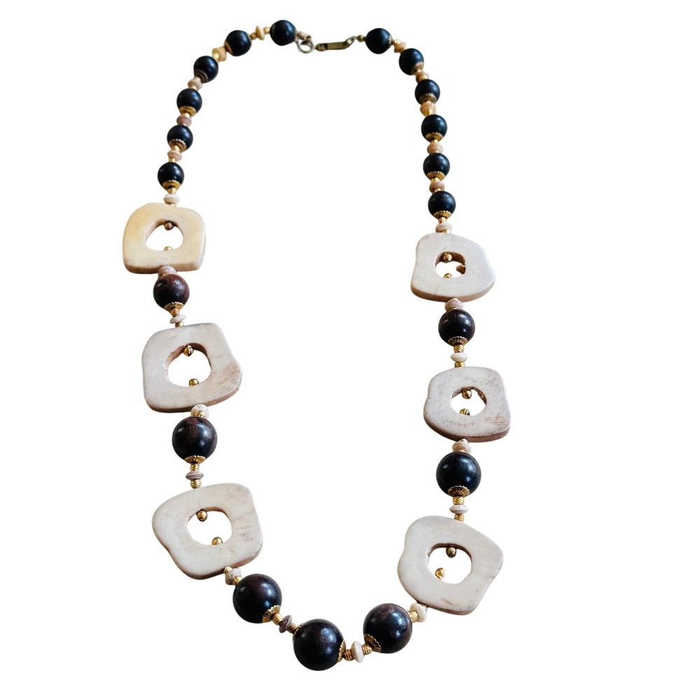 Miriam‎ Haskell Signed Collar Necklace VTG Beaded 40s Retro Rare Collectible 22"
